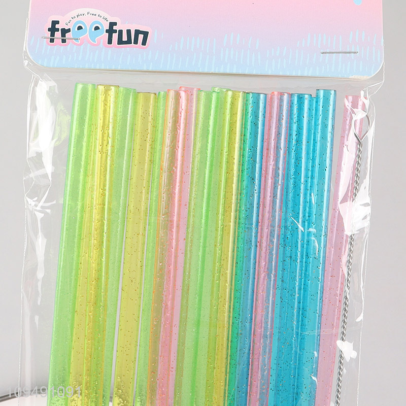 Top selling 20pcs plastic drinking straw wholesale