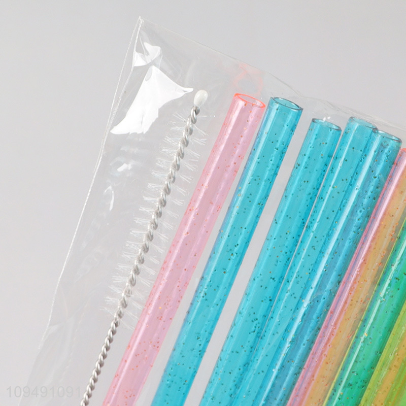 Top selling 20pcs plastic drinking straw wholesale