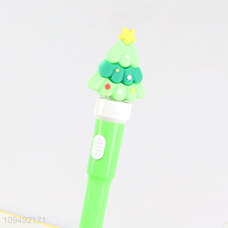 Factory direct sale xmas tree school office ballpoint pen