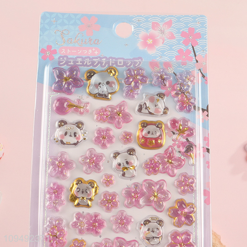 Top selling cute cartoon pvc 3d decorative stickers