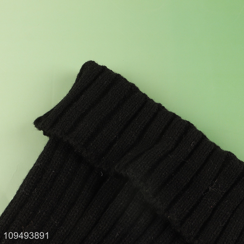 Good sale black simple beanies hat winter hat