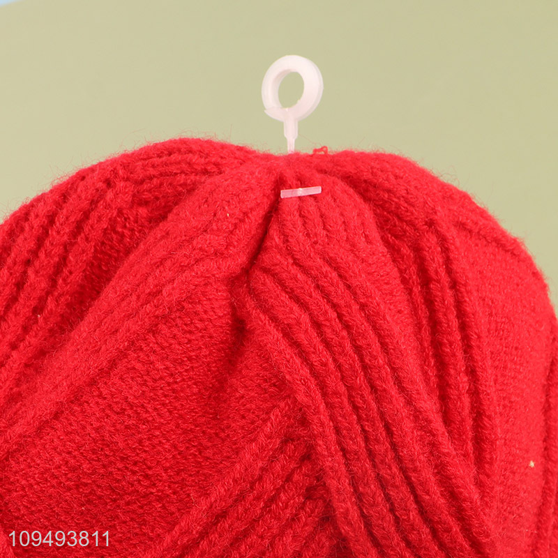 New arrival  red beanies hat knitted hat for winter