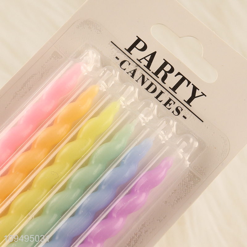 China factory 6pcs birthday cake candle set