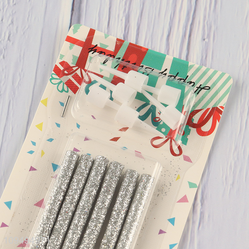 China wholesale 6pcs birthday cake candle party supplies