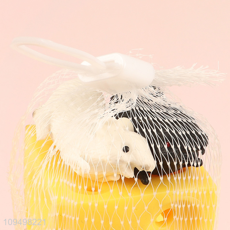 China supplier cheese tpr squeeze toys for sale