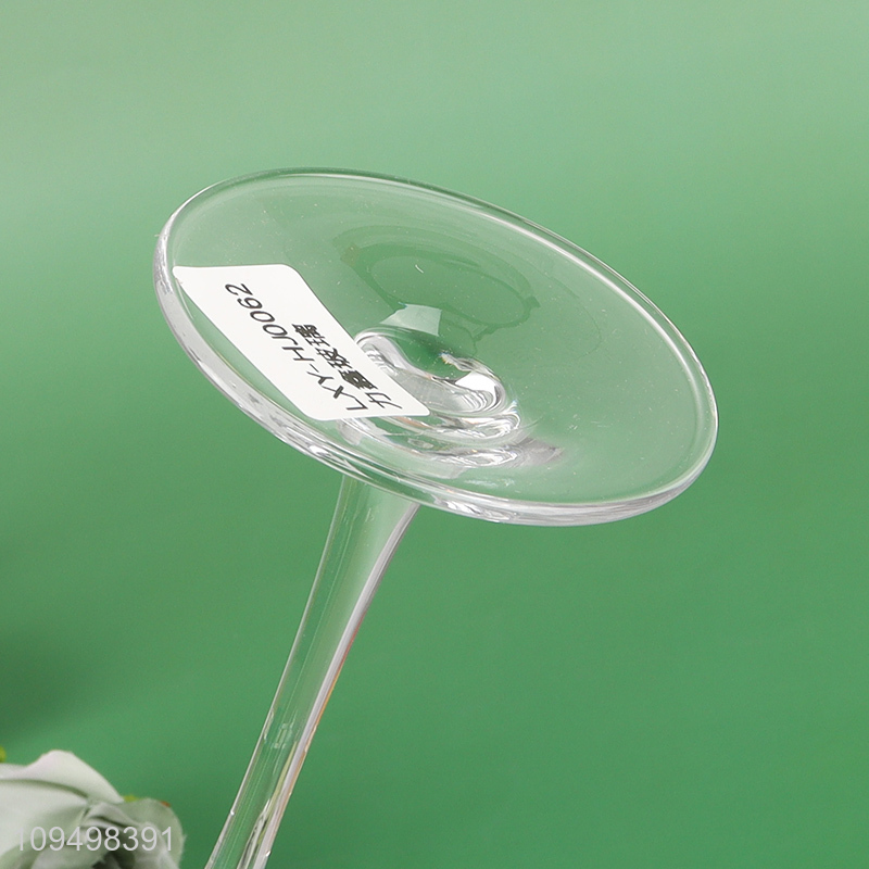 Factory supply clear glass goblet cup champagne cup