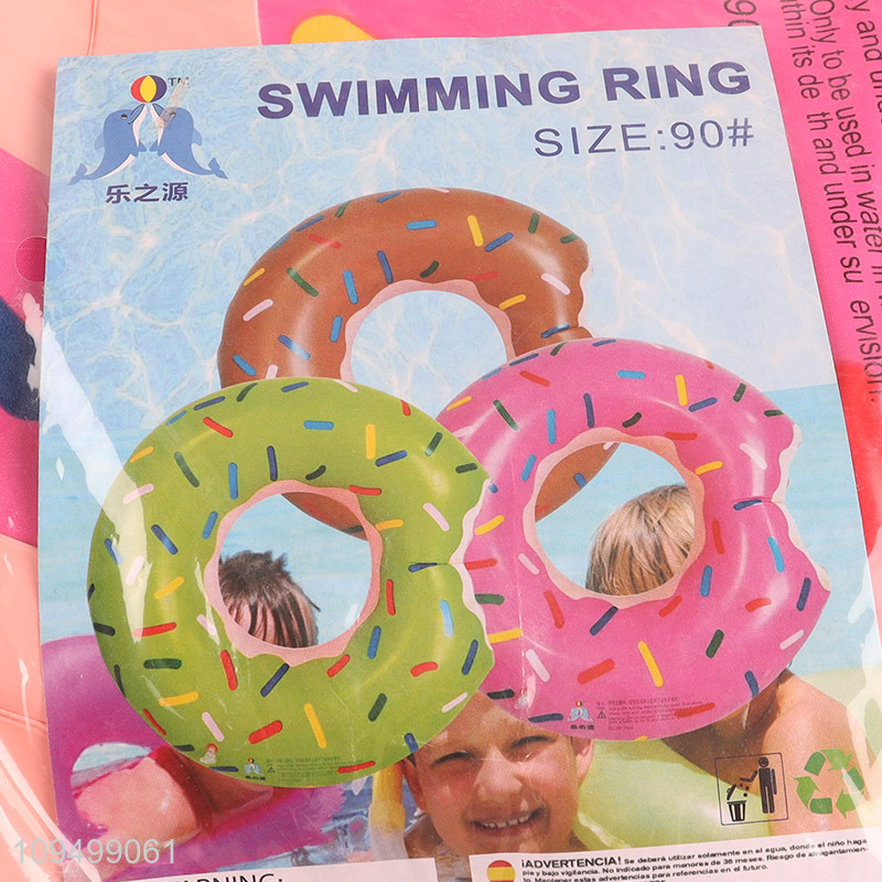 China factory donut shape children swimming ring for sale
