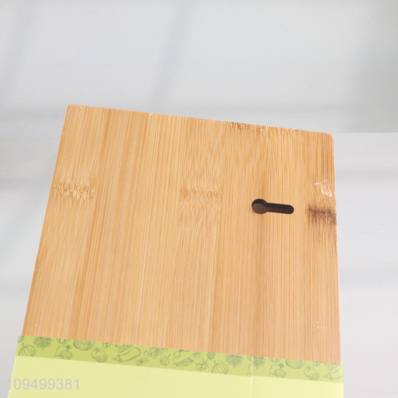 Top products bamboo cling wrap dispenser with cutter