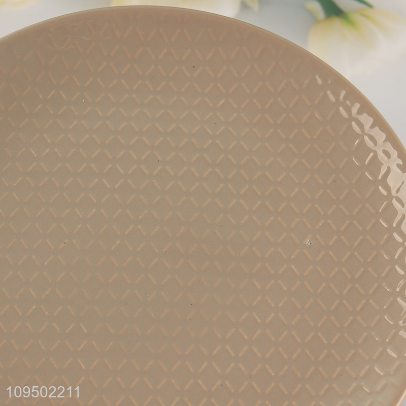 Good selling ceramic plate round tableware plate