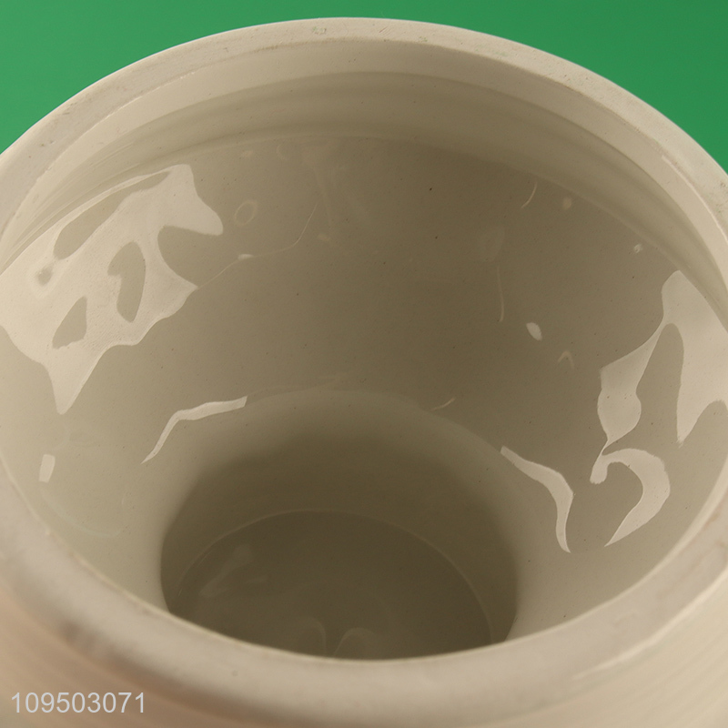 Top selling ceramic christmas storage jar with lid