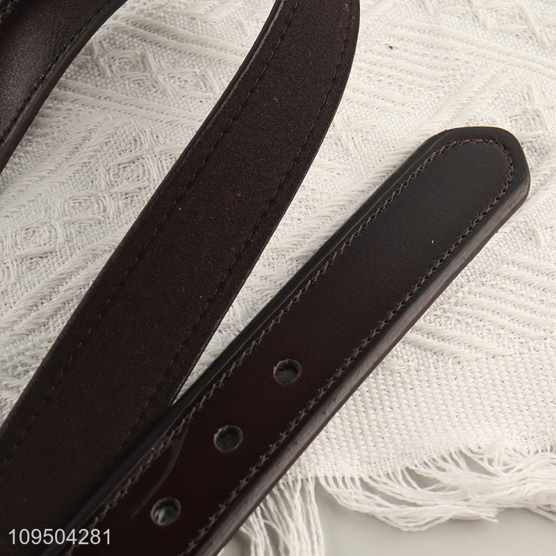 Low price fashion accessories leather buckle belt