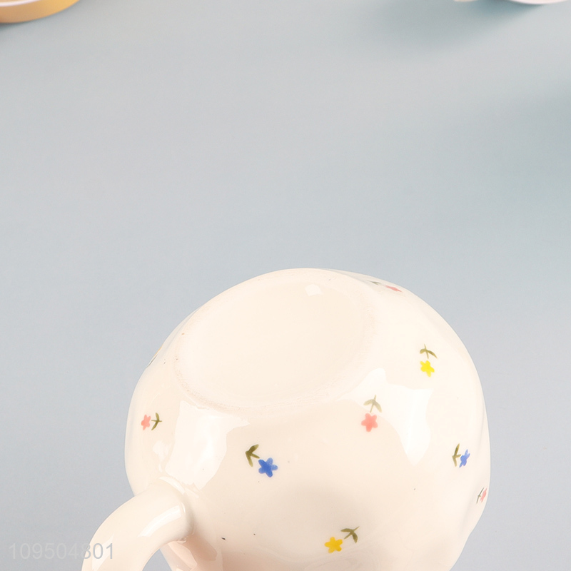 Factory price ceramic coffee cup and saucer set