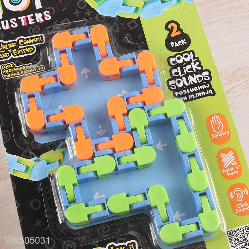 China products kids snap links fidget toy