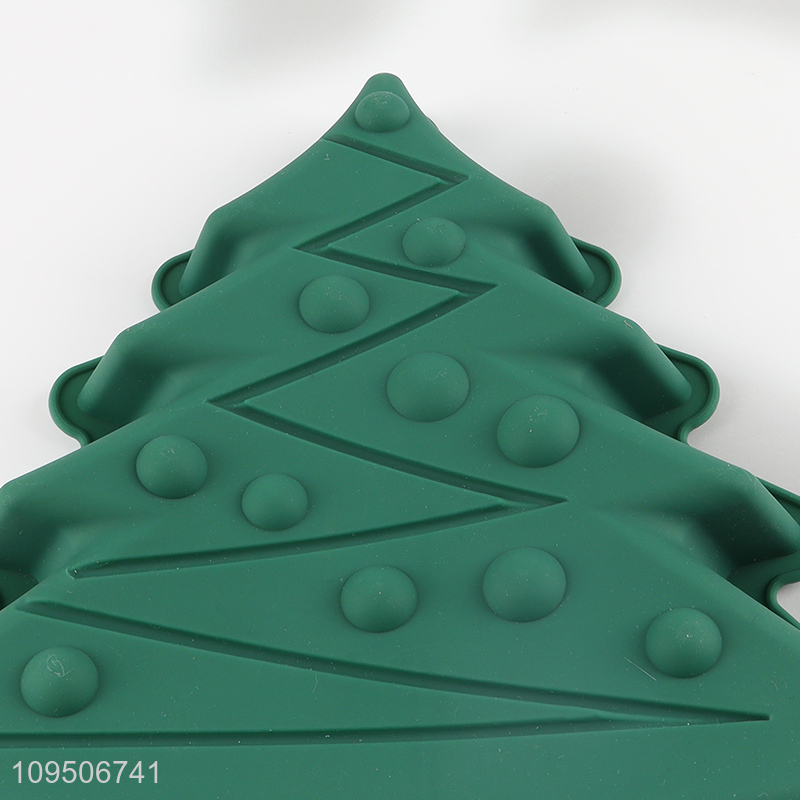 China wholesale xmas tree shape silicone cake mold