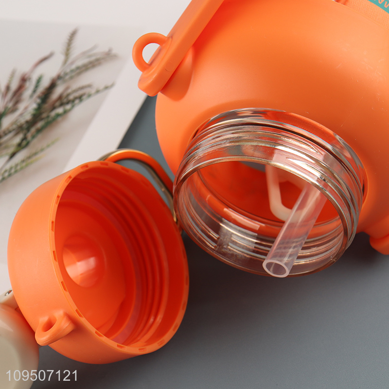 Top selling plastic water bottle straw cup