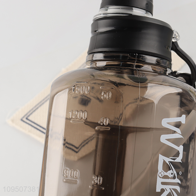 China wholesale portable plastic water bottle with handle