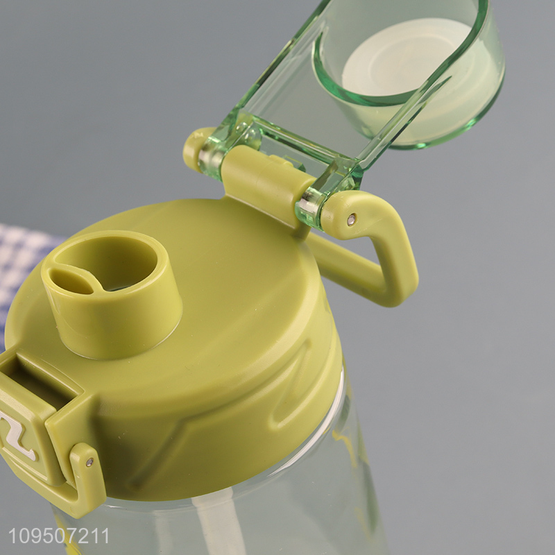 Online wholesale portable plastic water bottle with straw