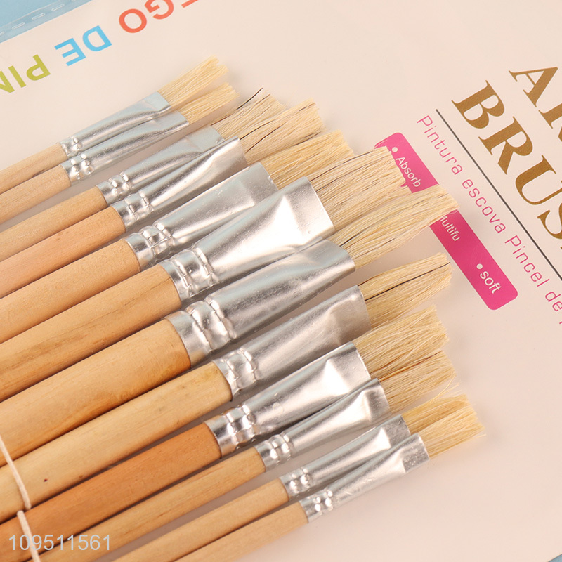 Hot selling 12pcs artist oil paint brush kit