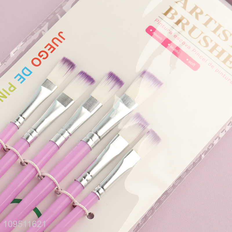Low price art supply oil painting brushes set