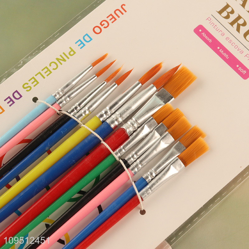 Top sale plastic handle oil painting brush wholesale