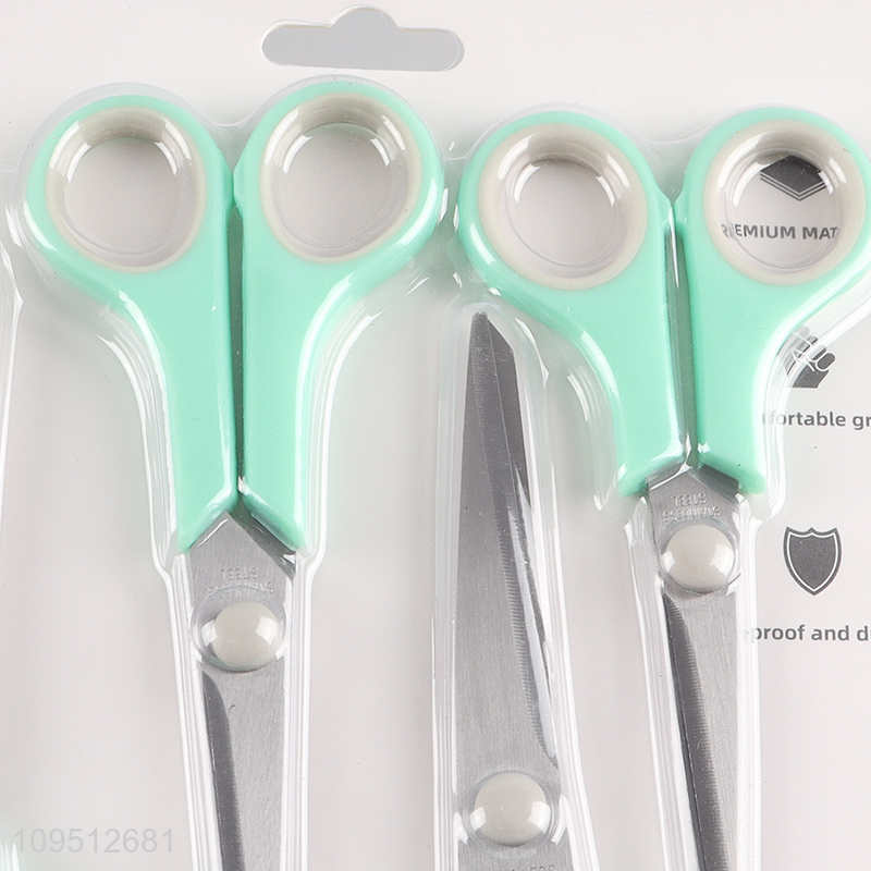 Top sale 4pcs stainless steel school office paper scissors