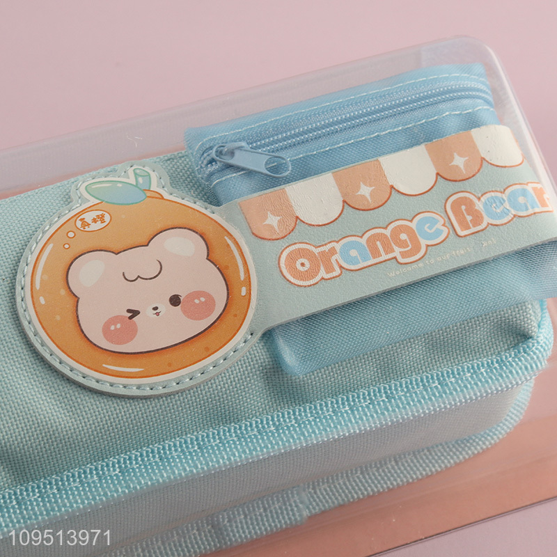 Top sale stationery pencil bag with zipper