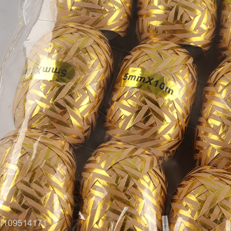 New arrival golden gift wrapping ribbon packaging ribbon