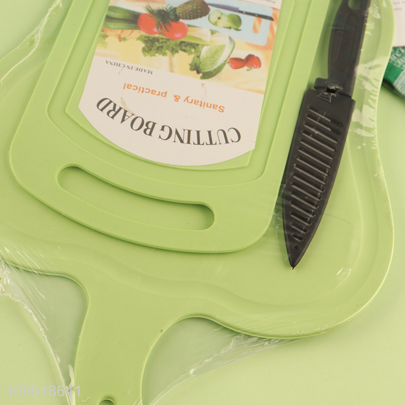 Factory price cutting board chopping blocks with fruits knife
