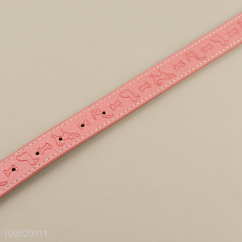 New arrival adjustable pu collar for pets