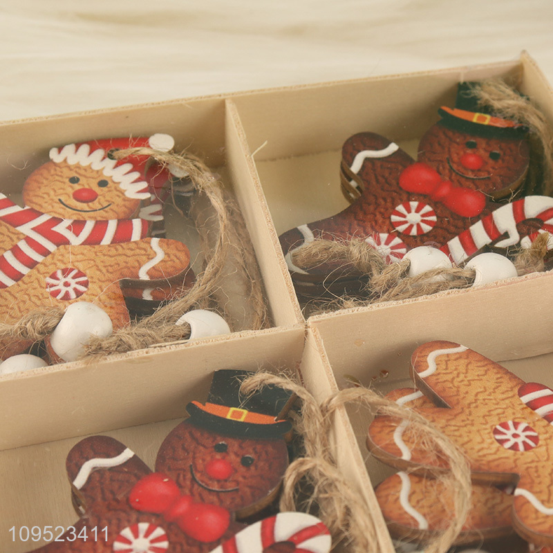 Top products wooden christmas hanging ornament for decoration