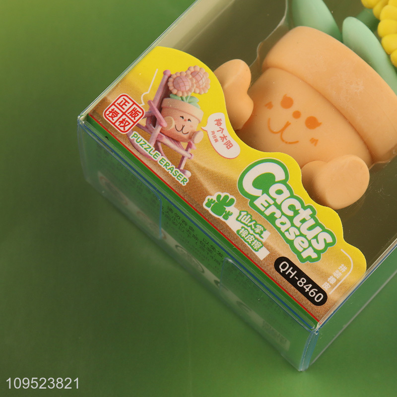 Top products cactus ornament eraser for kids