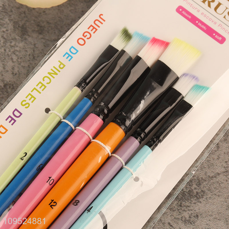 Yiwu market 6pcs art painting brush kit