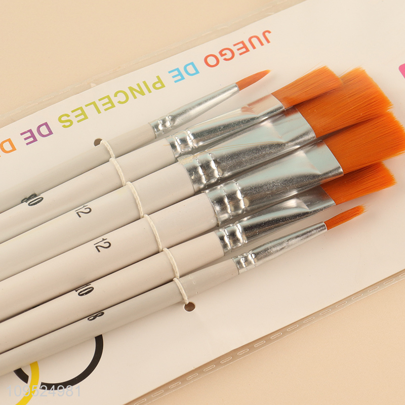 Latest products   6pcs art painting brush kit