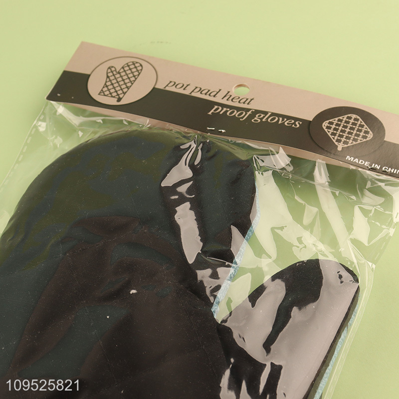 Yiwu market 2pcs oven mitts heat pad set