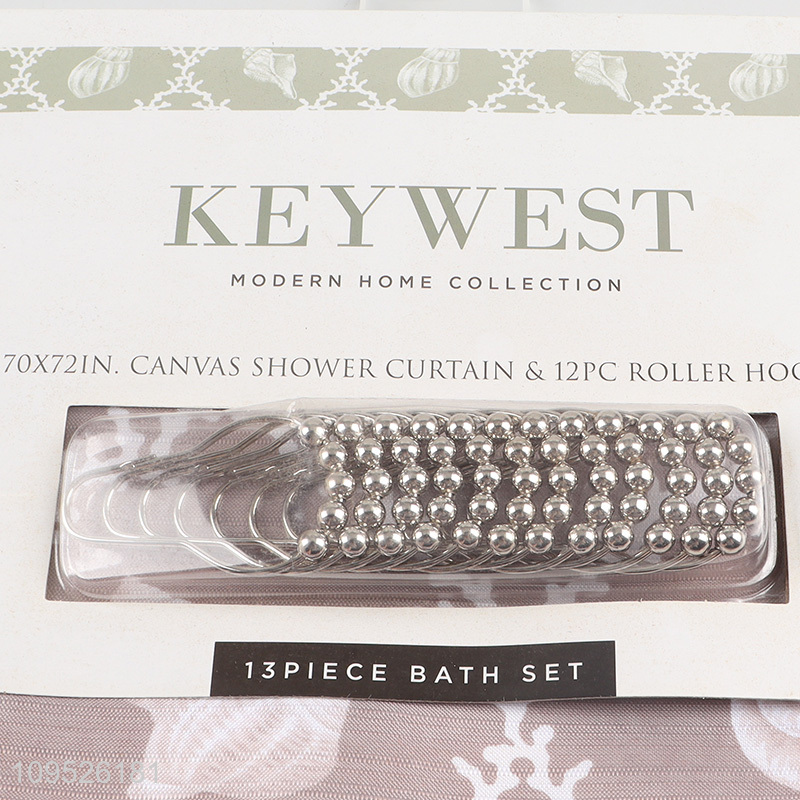 Best Selling Shower Curtain With Metal Hooks