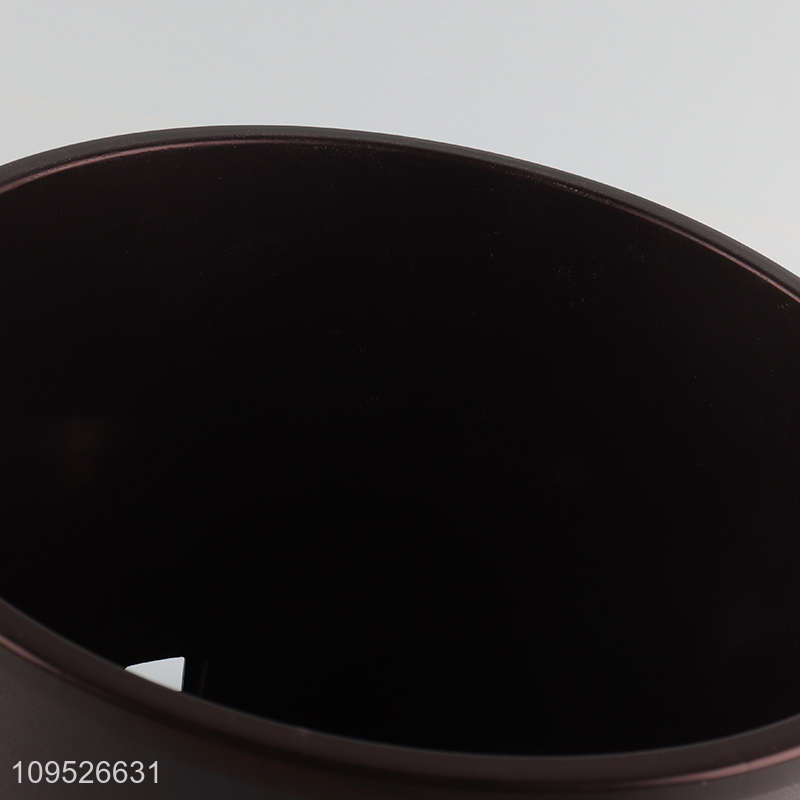 New product black round plastic flower pot