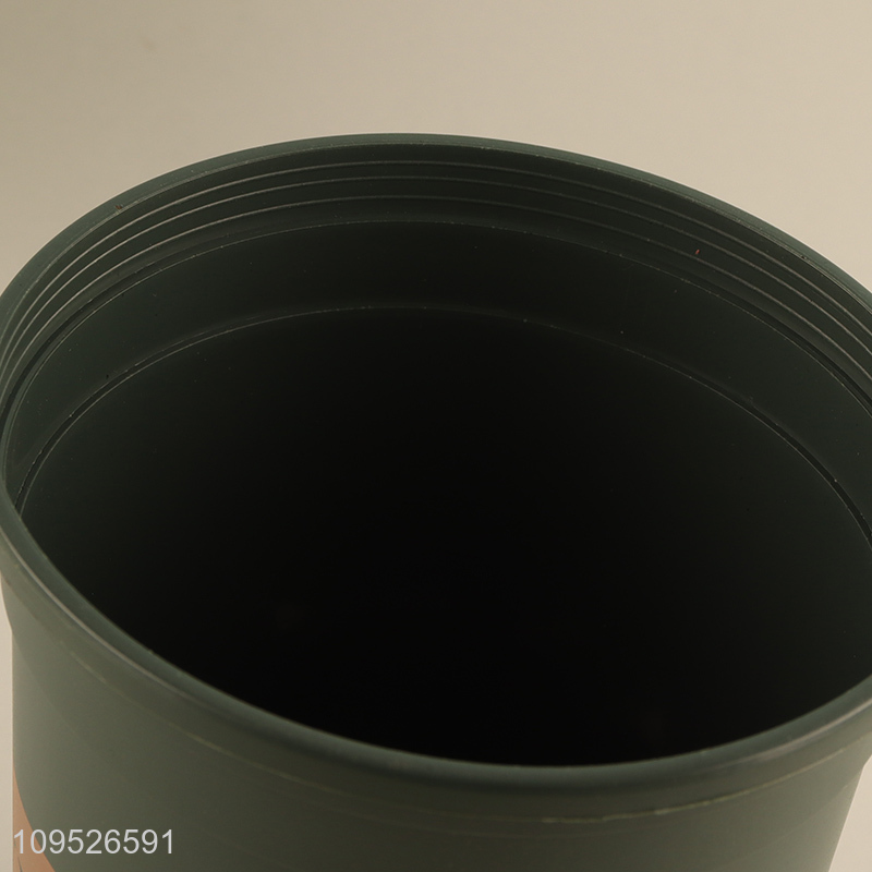 Low price black plastic flower pot for sale