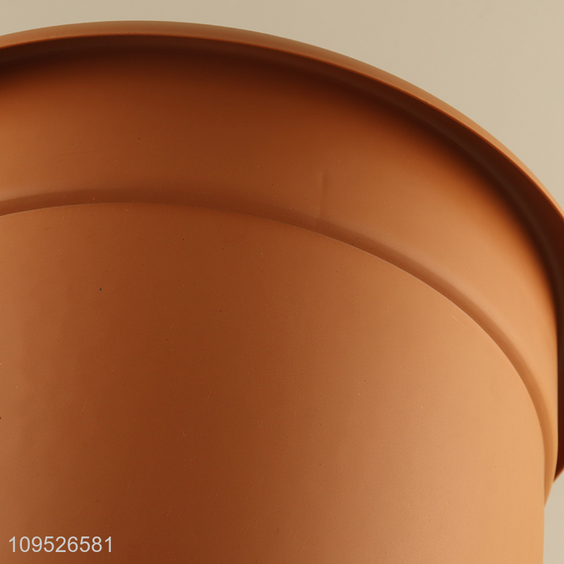 New arrival round plastic flower pot for sale