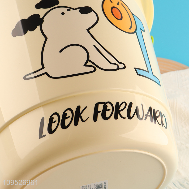 China products cartoon household plastic bucket with handle