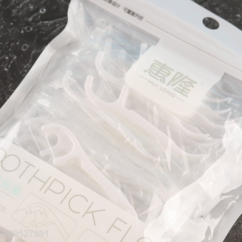 Best quality 100pcs toothpick floss set for sale