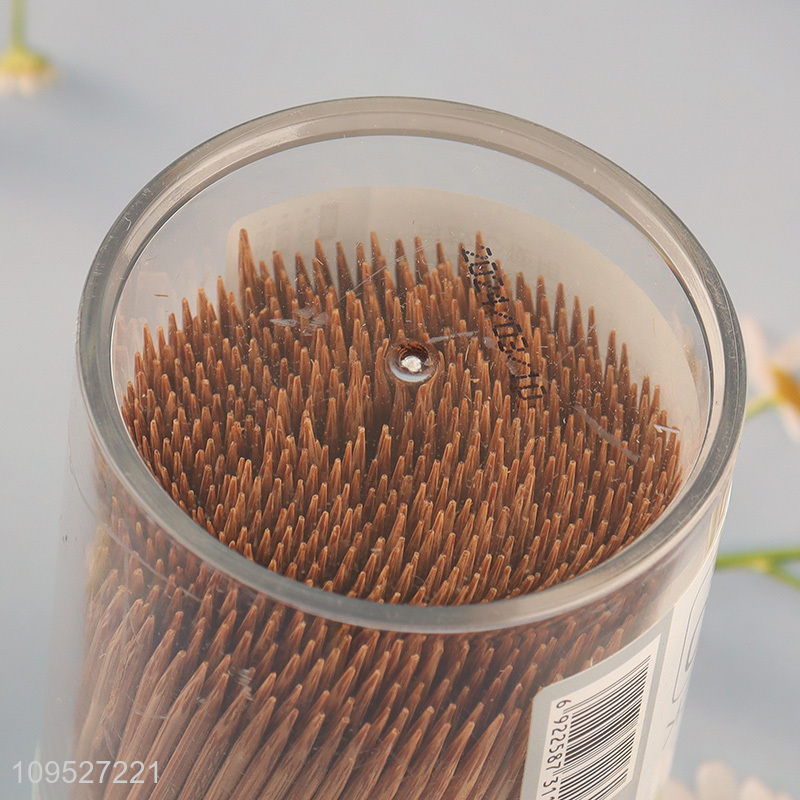 Top selling 550pcs carbonized bamboo toothpicks