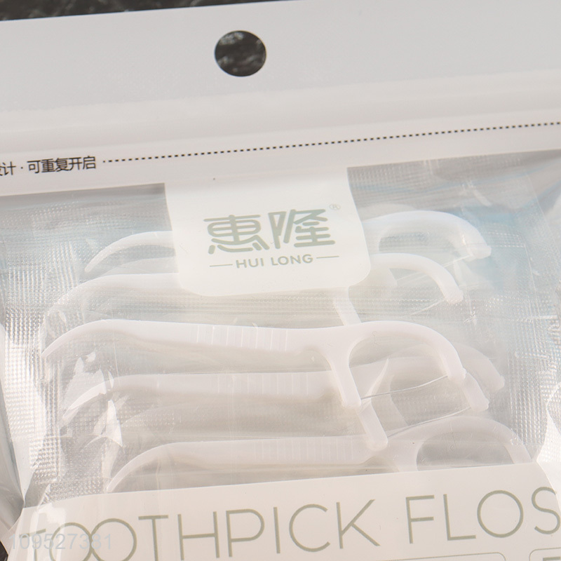 New style 50pcs daily use toothpick floss