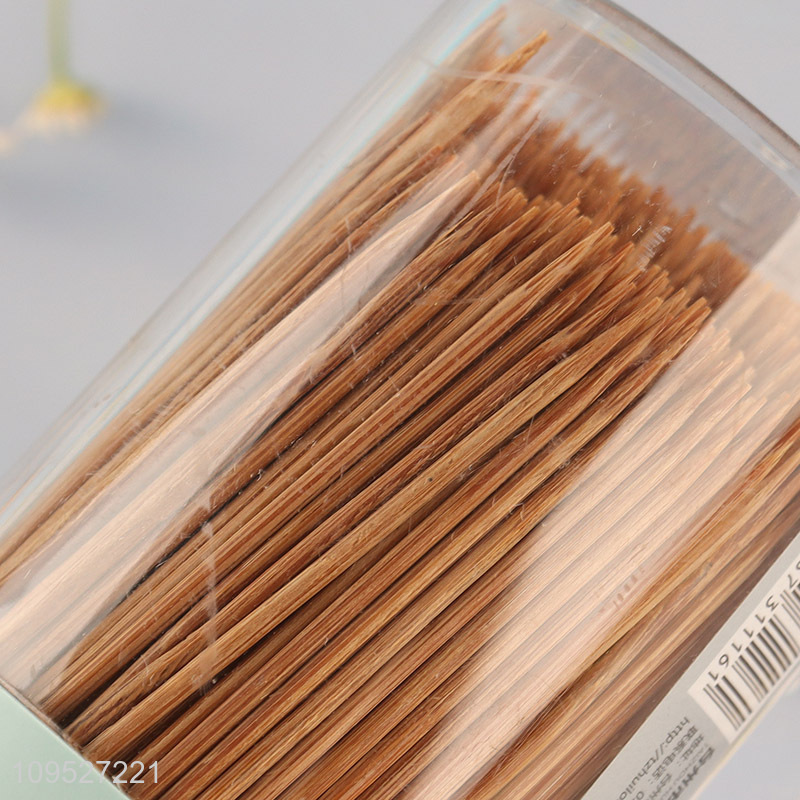 Top selling 550pcs carbonized bamboo toothpicks
