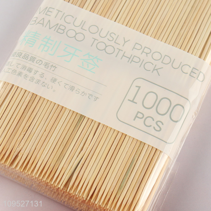 China supplier 1000pcs bamboo toothpicks set