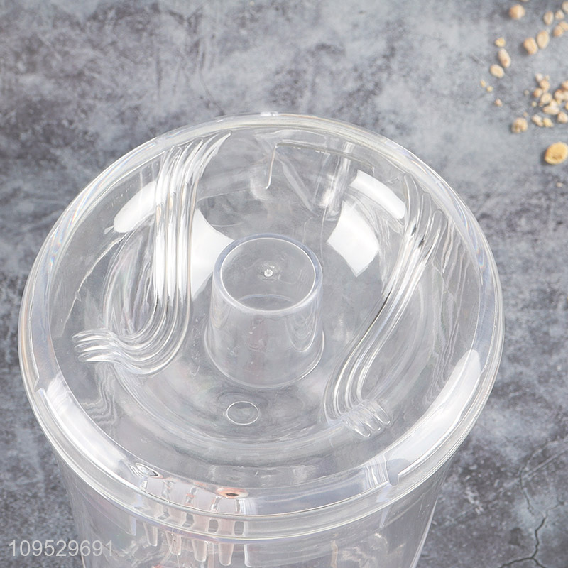 Wholesale clear cold water jug with plastic cup