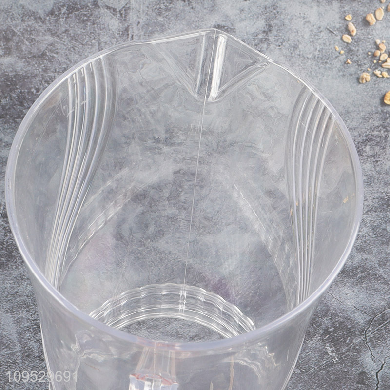 Wholesale clear cold water jug with plastic cup