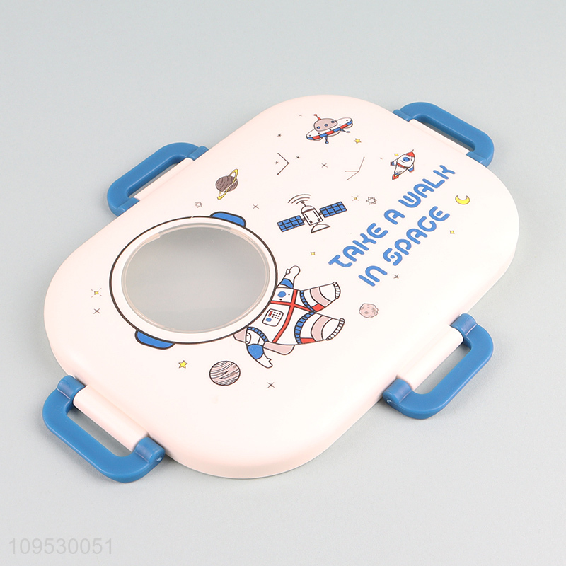 New arrival  1400ml lunch box with spoon and fork