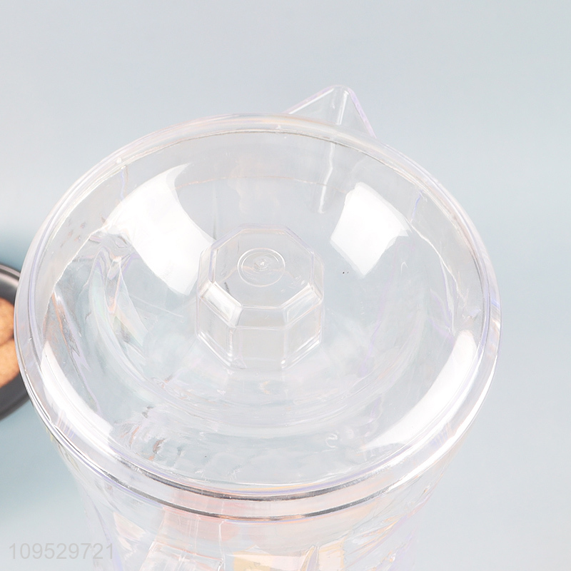 Top sale clear cold water jug with plastic cups