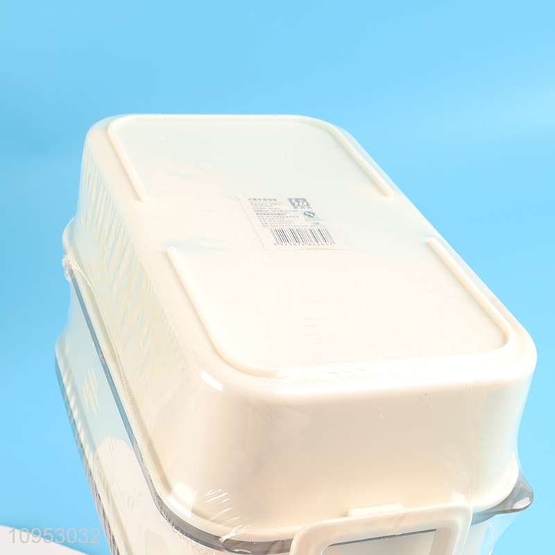 Top products double-layer portable lunch box with spoon and fork