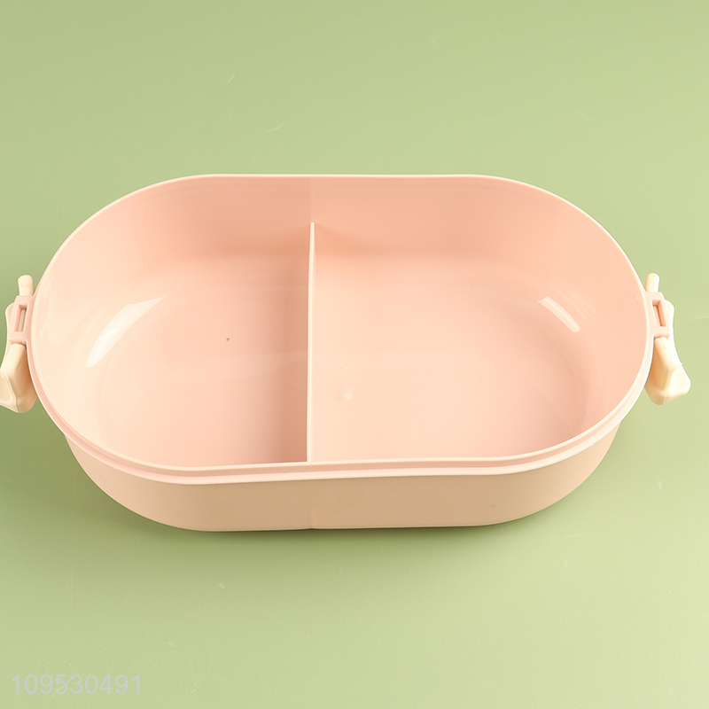 Good price 750ml lunch box with fork and spoon